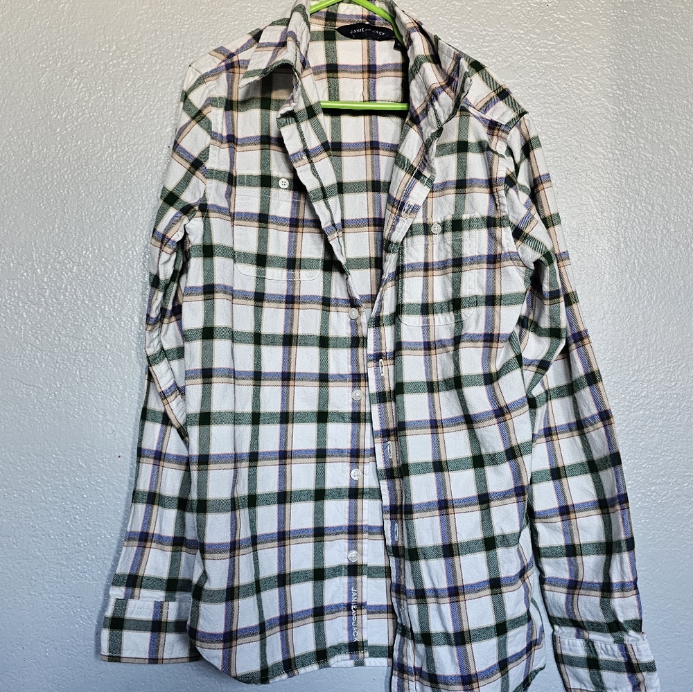 Janie and Jack brushed twill shirt